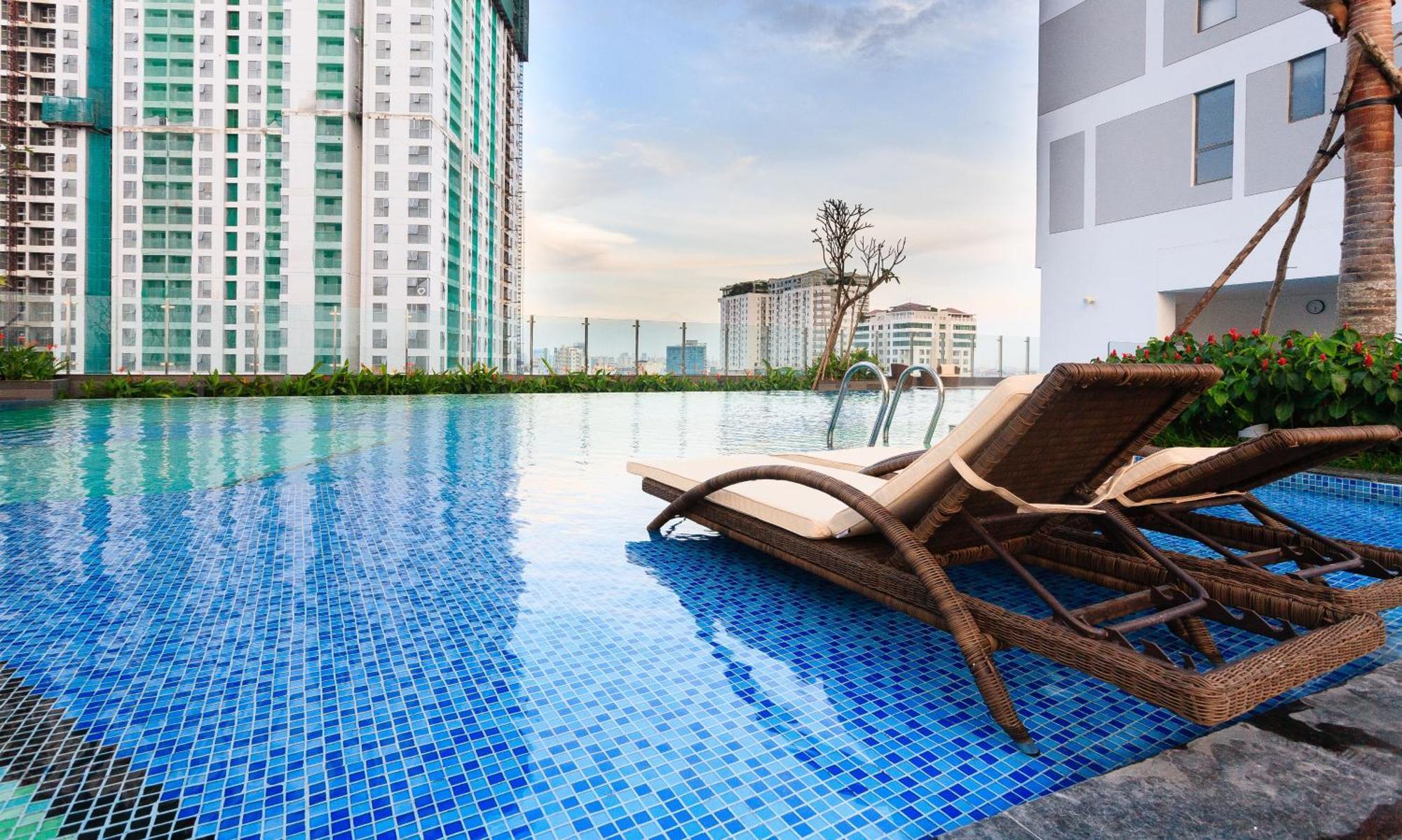 Cbd Rivergate- Infinity Pool Signature Ho Chi Minh-stad Buitenkant foto